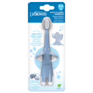 幼兒軟毛安全牙刷 - 小象 - 藍色